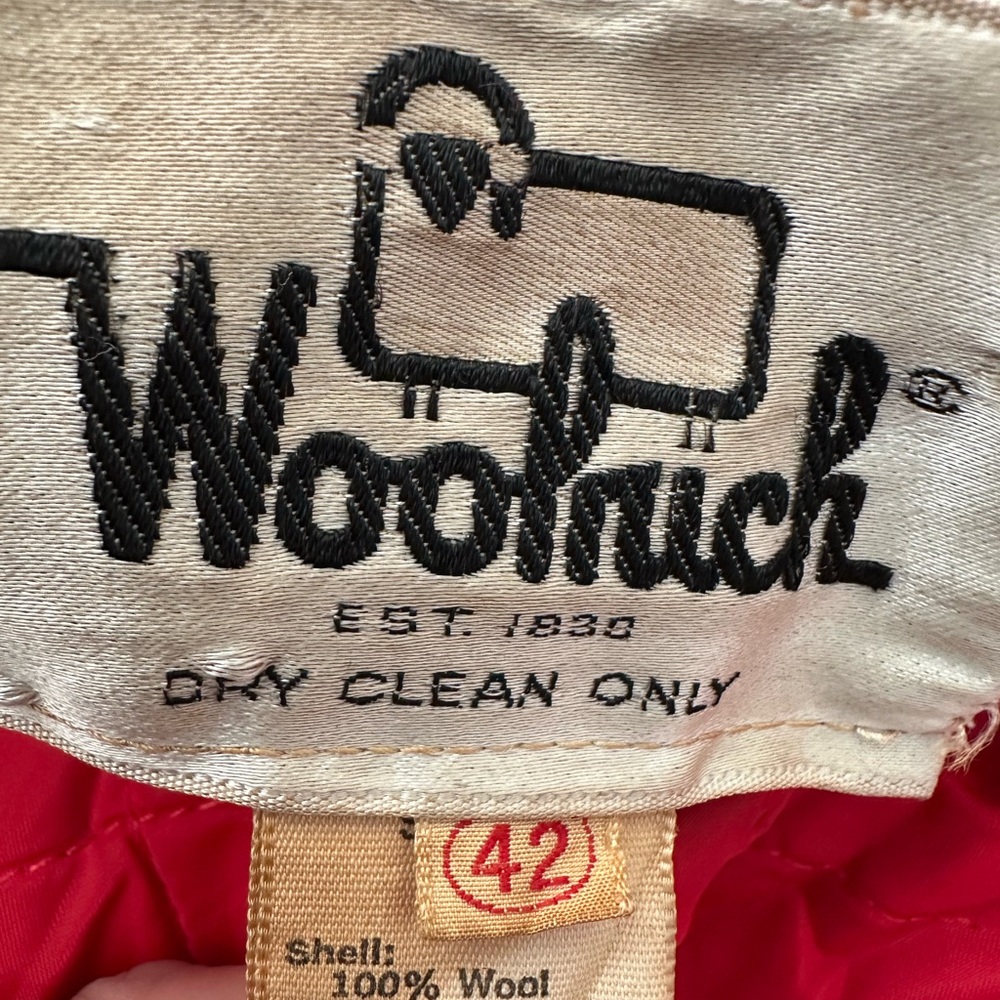 Woolrich Vtg 60's Ladies Mackinaw Cruiser Buffalo Plaid Wool Hunting Coat sz42/L - Picture 3 of 12